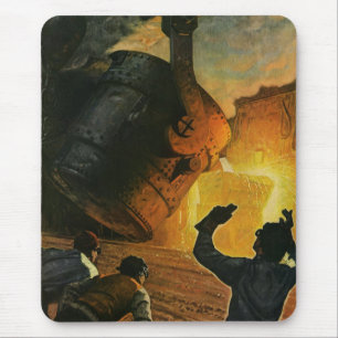 Tapis De Souris Entreprise vintage, industrie de la fabrication de