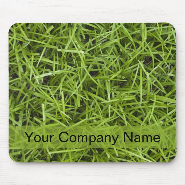 Tapis De Souris Entretien de pelouse de paysagiste d'herbe verte (Devant)