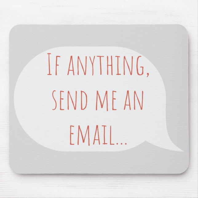 Tapis De Souris Envoyez-moi un glacière électronique (Devant)