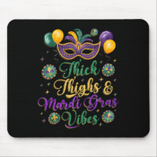 Tapis De Souris Épais cuisses Mardi Gras Vibes New Orleans Party G