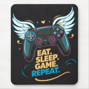 Tapis De Souris Epic Gaming Gear. Manger. Dormir. Jeu. Recommencer