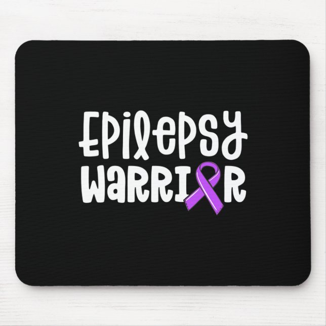 Tapis De Souris Epilepsie Guerrier Enfants Purple Ribbon Sensibili (Devant)