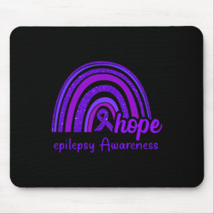 Tapis De Souris Epilepsie Sensibilisation Espérance arc-en-ciel