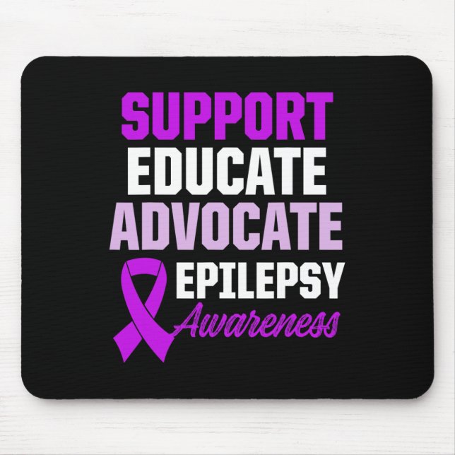 Tapis De Souris Epilepsy Awareness Epileptic Warrior Survivor 1  (Devant)