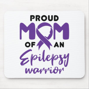 Tapis De Souris Epilepsy Maman Fière Maman d'un guerrier épileptiq