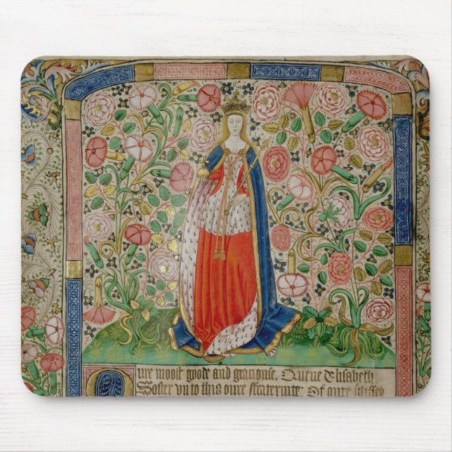 Tapis De Souris Épouse de la Reine d'Elizabeth Woodville de roi (Devant)
