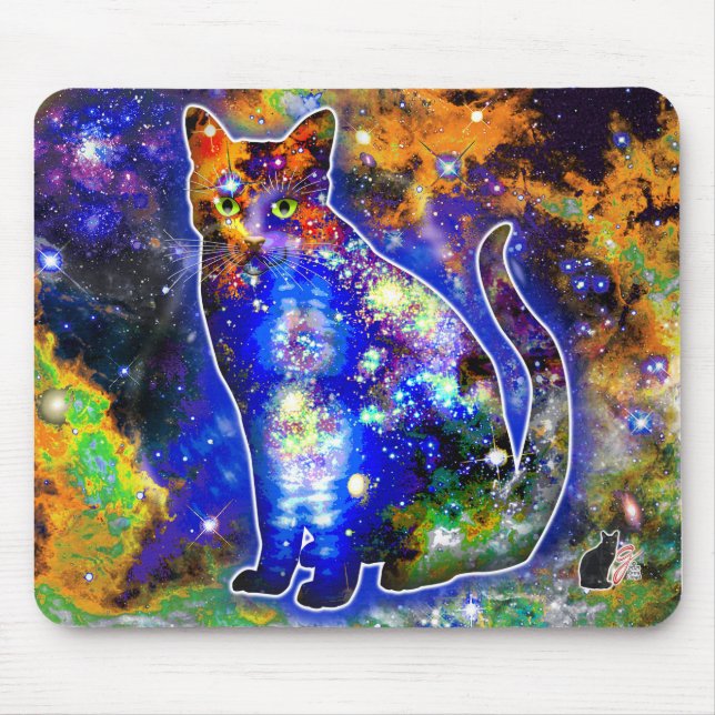 Tapis De Souris Epsilon de Chat cosmique (Devant)