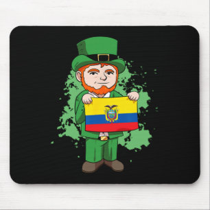 Tapis De Souris Equateur Fier Equatorien Drapeau Saint-Patricks Jo