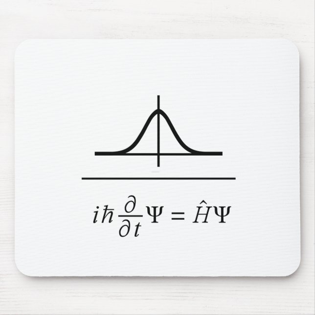 Tapis De Souris Équation Schrödinger (Devant)