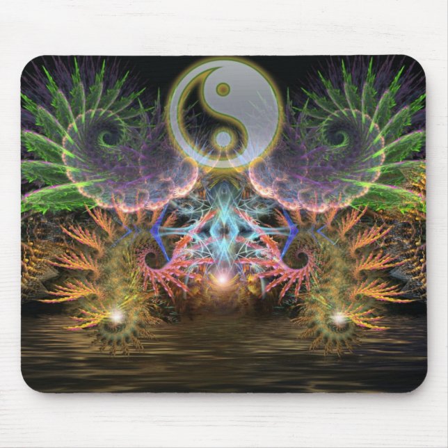 Tapis De Souris Equilibrio : Fractale YinYang Mousepad (Devant)