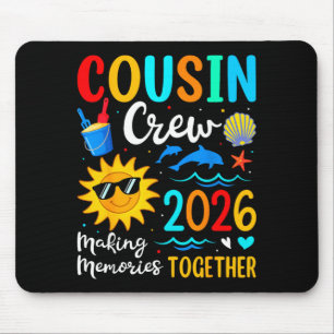Tapis De Souris équipage de cousins voyage en famille à la plage v