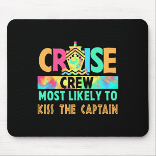 Tapis De Souris Équipage de croisière de vacances Tie Dye le plus