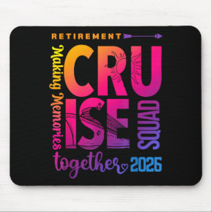 Tapis De Souris Équipage de la Croisière de Retraite Tie Dye 2026