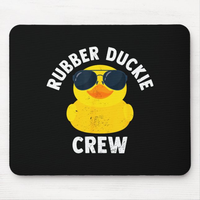 Tapis De Souris Équipage Funny Rubber Duck en caoutchouc  (Devant)