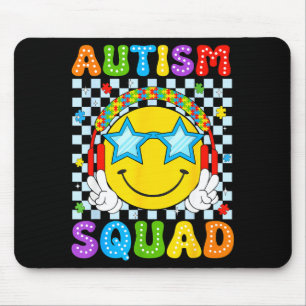 Tapis De Souris Équipe autisme drôle puzzle sensibilisation à l'au