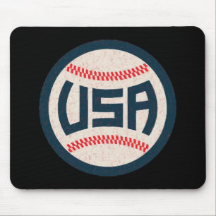 Tapis De Souris Équipe de baseball USA