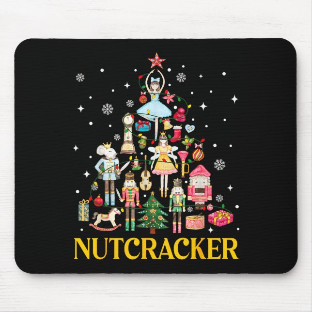 Tapis De Souris Équipe de Casse-Noisette de Noël Ballet Danse Femm (Devant)