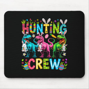 Tapis De Souris Équipe de chasse Pâques Trois Adorables Lapins T-r