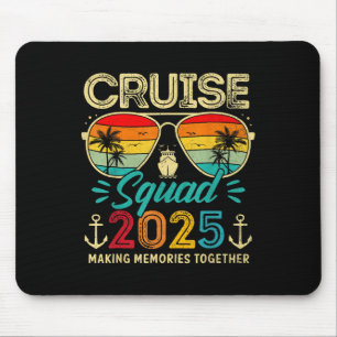 Tapis De Souris Équipe de croisière 2025 Groupe familial correspon