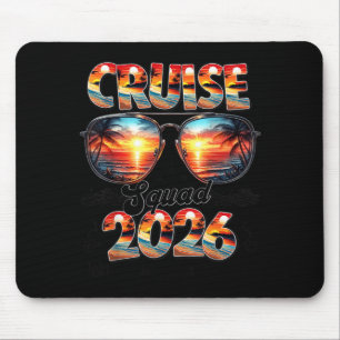 Tapis De Souris Équipe de croisière 2026 Vacances d'été en famille