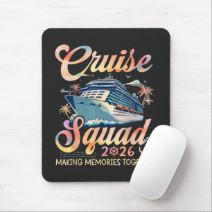 Tapis De Souris Équipe de croisière 2026 Vacances d'été en famille