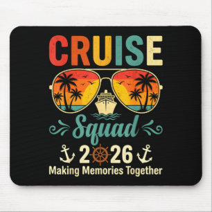 Tapis De Souris Équipe de croisière 2026 vacances d'été famille as