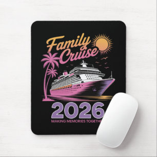 Tapis De Souris Équipe de Croisière Familiale 2026 Voyage Correspo