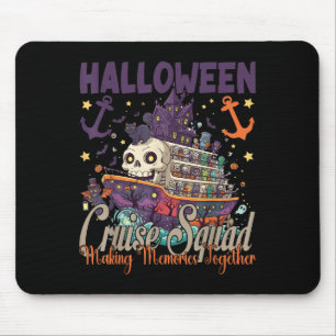 Tapis De Souris Équipe de croisière Halloween 2025 Voyage Hallowee
