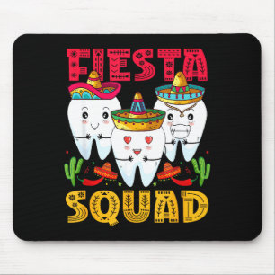 Tapis De Souris Équipe de fête Cinco De Mayo Dentaire Fête mexicai