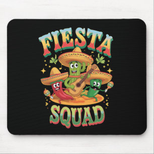 Tapis De Souris Équipe de fête drôle Cinco De Mayo Fête mexicaine