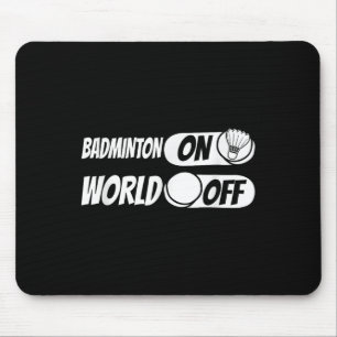 Tapis De Souris Équipe De Joueur De Navette - Racquet Badminton Su