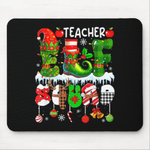 Tapis De Souris Équipe de lutin enseignant Chapeau de lutin coloré