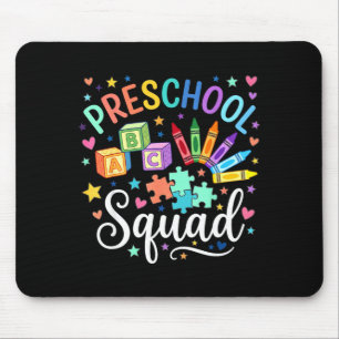 Tapis De Souris Équipe de maternelle rentrée scolaire mignonne pro