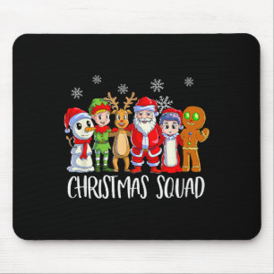 Tapis De Souris Équipe de Noël à assortir en famille Santa Père No