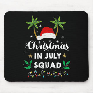 Tapis De Souris Équipe de Noël en Juillet Drôle d'Été Xmas Santa C