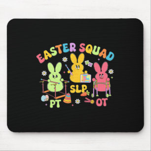 Tapis De Souris Équipe de Pâques Thérapie Slp Ot Pt Lapin Kinésith