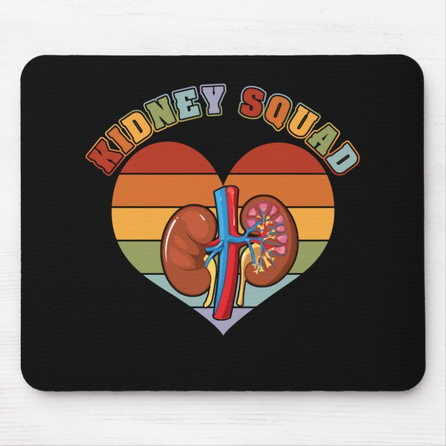 Tapis De Souris Équipe de rétro de l'équipe de kidney Néphrologie  (Devant)