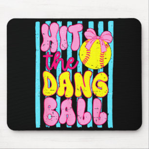 Tapis De Souris Équipe de sport d'équipe de maman de softball jour