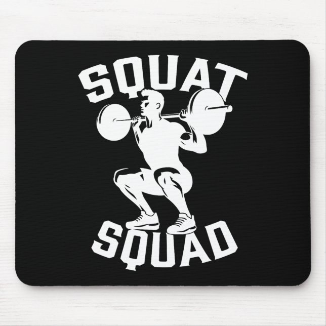 Tapis De Souris Équipe de squat entraînement Partenaire Entraîneur (Devant)