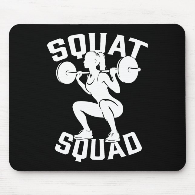 Tapis De Souris Équipe de squat entraînement Partenaire Entraîneur (Devant)