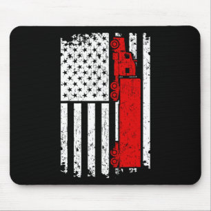 Tapis De Souris Équipe du jour de l'indépendance du camionneur pat