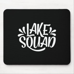 Tapis De Souris Équipe du lac Vie de camping en vacances Famille T