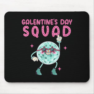 Tapis De Souris Équipe Galentines Day Boule à Facettes Design 