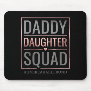 Tapis De Souris Équipe papa fille lien indestructible fête des pèr