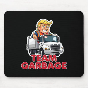 Tapis De Souris Équipe poubelle Donald Trump 2025 Élection drôle