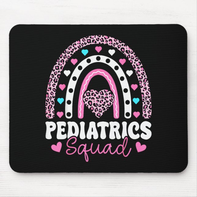Tapis De Souris Équipe Rainbow Pediatrics - Saint-Valentin Pédiatr (Devant)