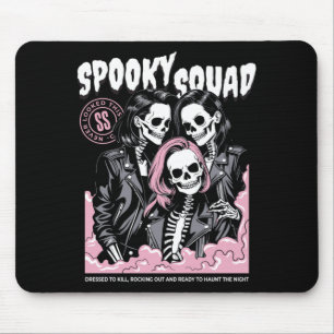 Tapis De Souris Équipe squelette d'Halloween assortie pour hommes