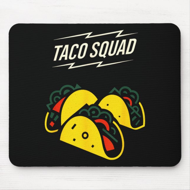 Tapis De Souris Équipe taco - cinque mayo nourriture mexicaine drô (Devant)