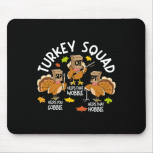 Tapis De Souris Équipe Turquie Escadron Slp Ot Pt Thérapie Automne