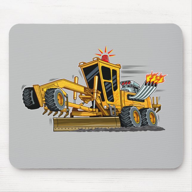 Tapis De Souris Équipement Lourd Moteur Grader Souris (Devant)